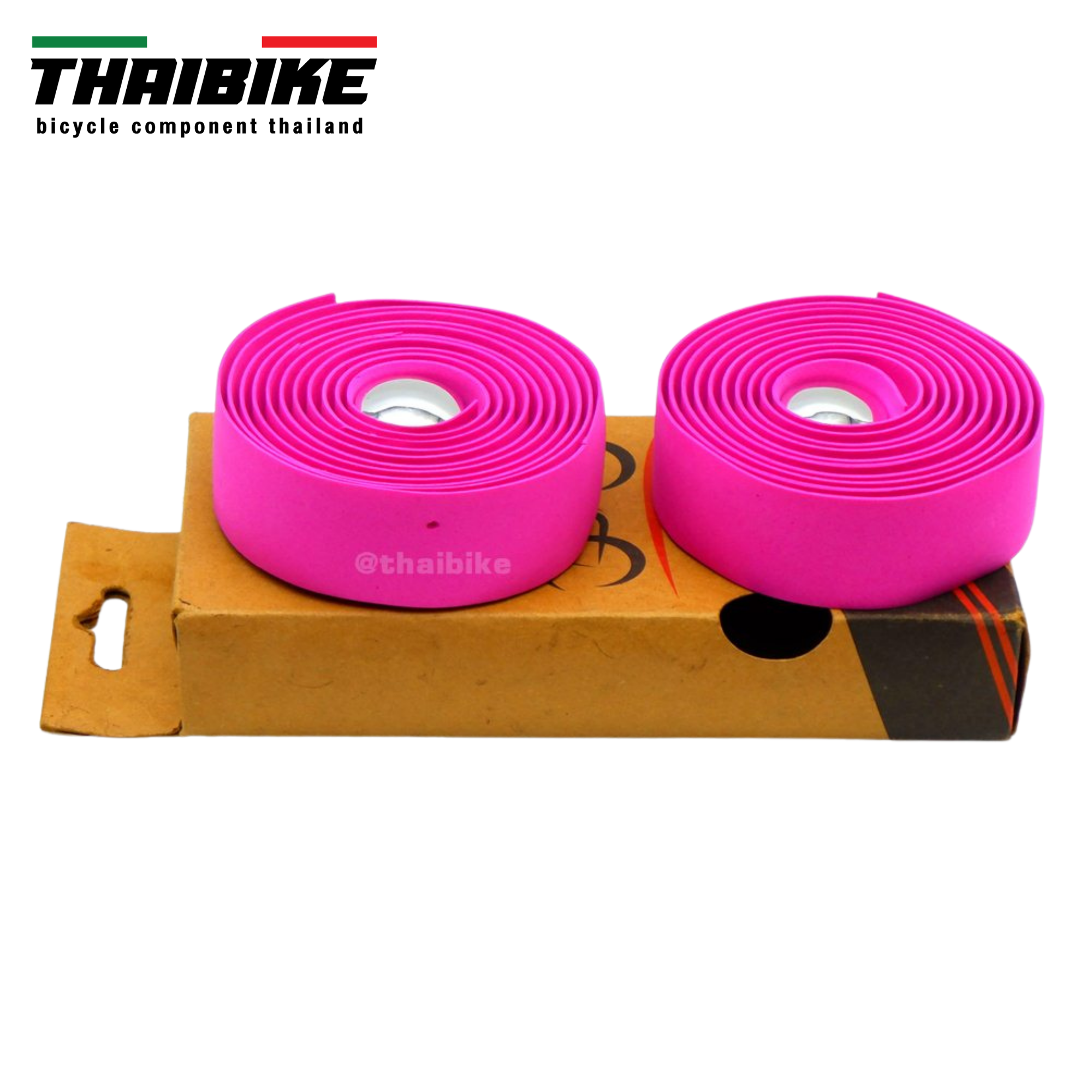ผ้าพันแฮนด์จักรยาน ยี่ห้อ THAIBIKE XT มีกล่อง/OPP พร้อมฝาปิดปลายแฮนด์