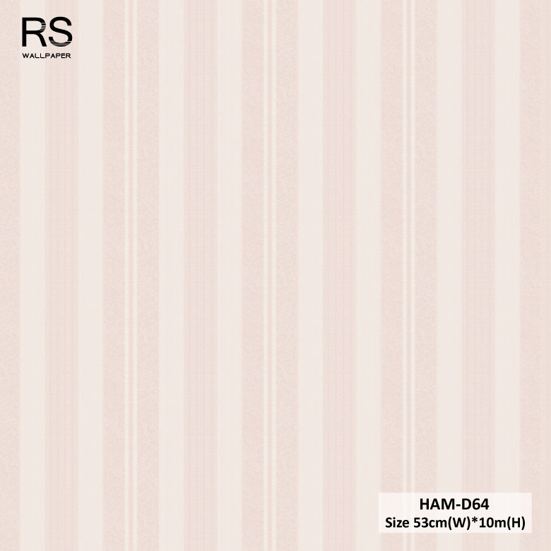 วอลเปเปอร์ลายทาง สีชมพู HAM-D64