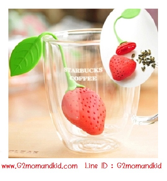 ++พร้อมส่ง++ ที่กรองชา ชงชา ในแก้ว รูปสตรอเบอรี่ สินค้าเป็นซิลิโคน แพ็คเกจใส่ถุงพลาสติกใสอย่างเดียว มี 2 สีให้เลือก แดง / ชมพู กรุณาเลือกสีข้างล่างค่ะ