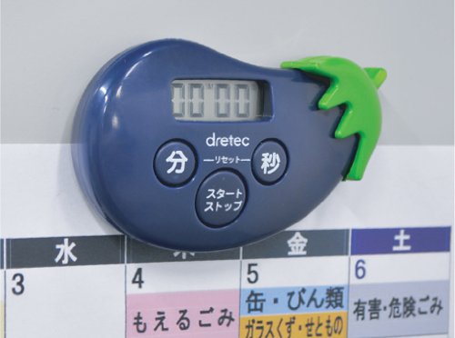 ++พร้อมส่ง++ นาฬิกาจับเวลาทำอาหาร ดิจิตอล รูปมะเขือม่วง เครื่่องและหน้าจอใหญ่ ตัวเลขชัดเจน ดูง่าย ปุ่มกดเป็นภาษาญี่ปุ่น ด้านหลังมีแม่เหล็ก จะนำไปติดตู้เย็นหรือตั้งพื้นก็ได้ สินค้านำเข้าจากญี่ปุ่นแท้ค่ะ