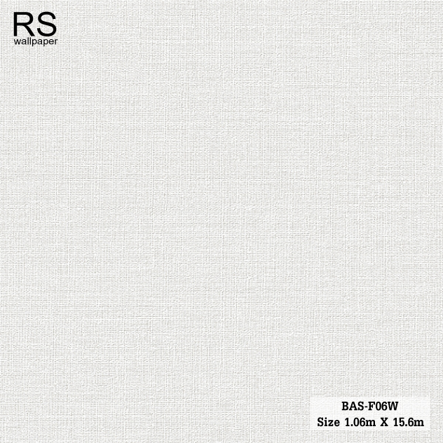วอลเปเปอร์ สีขาวอมเทาสว่าง BAS-F06W