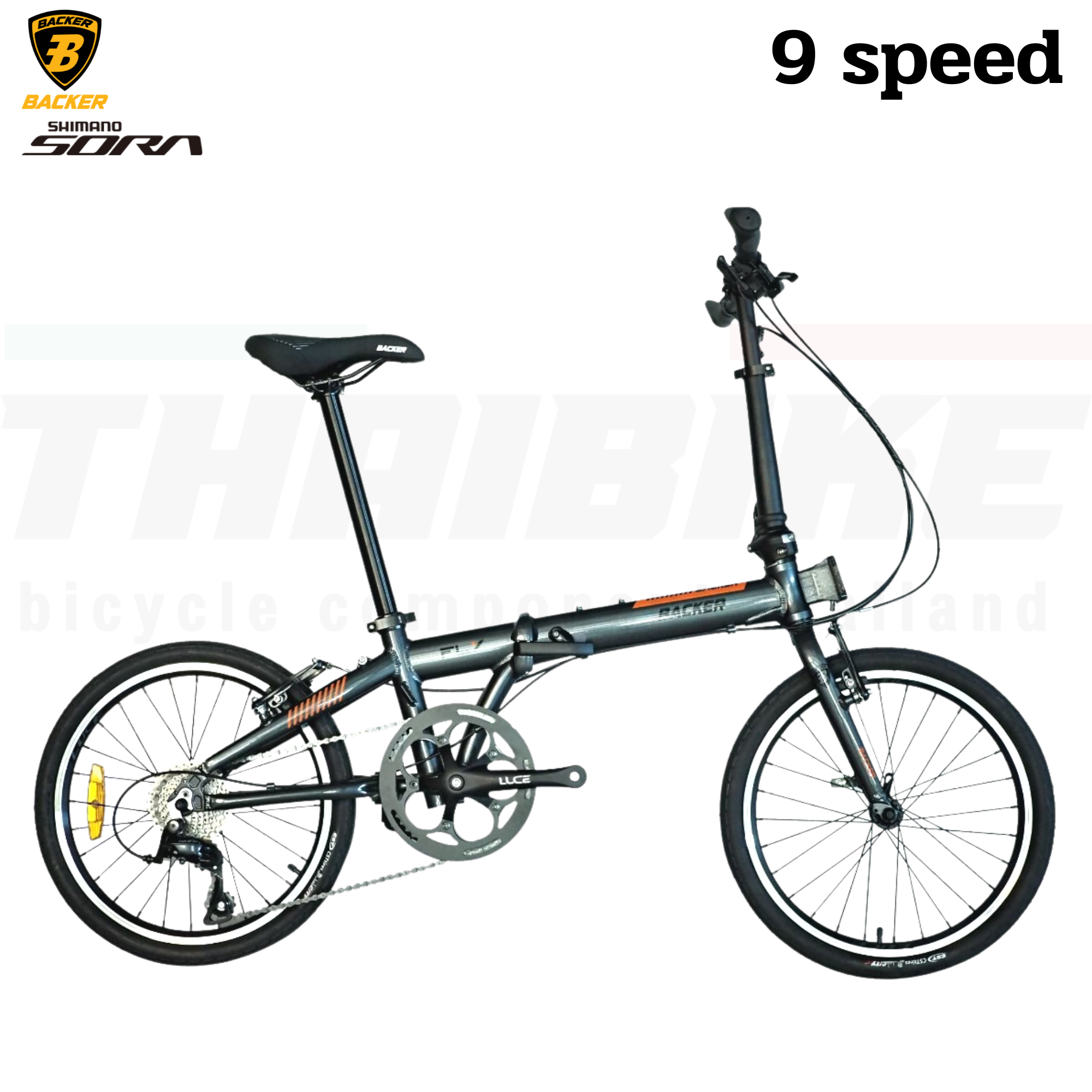 จักรยานพับได้ BACKER FLY ALLOY FOLDING BIKES 1X9sp SORA 2021