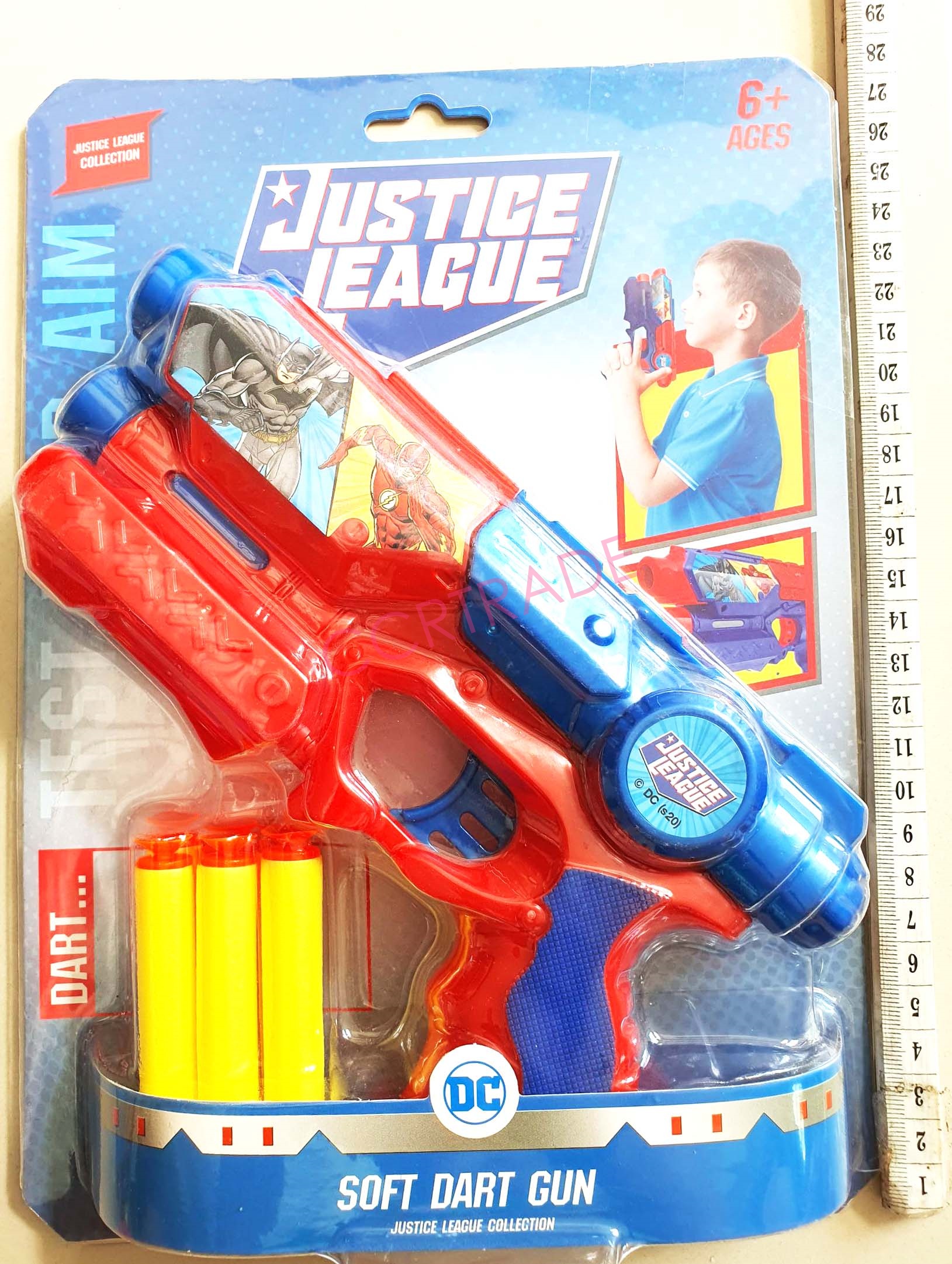 ปืนกระสุนโฟมฮีโร่ DC ใหญ่แผง 20x28 ซม.(ลิขสิทธิ์แท้)(1x3)