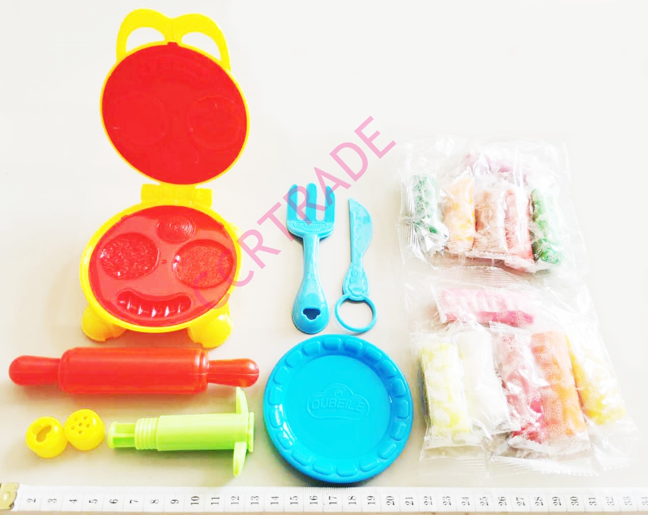 ชุดแป้งโดทำอาหาร 12 สี+อุปกรณ์กล่องจัมโบ้ 21x27.5 ซม.(1x3)