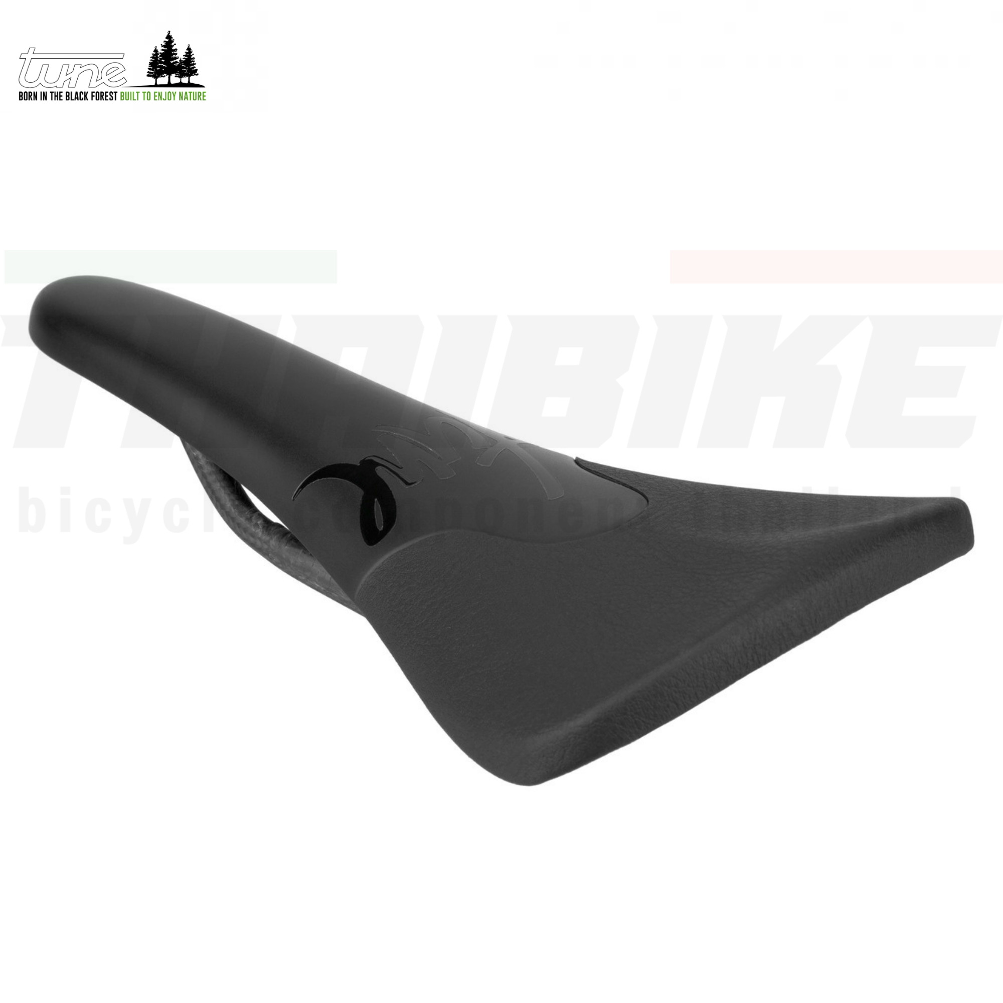 อานจักรยานคาร์บอนหุ้มหนัง Tune Komm-Vor Carbon Saddle