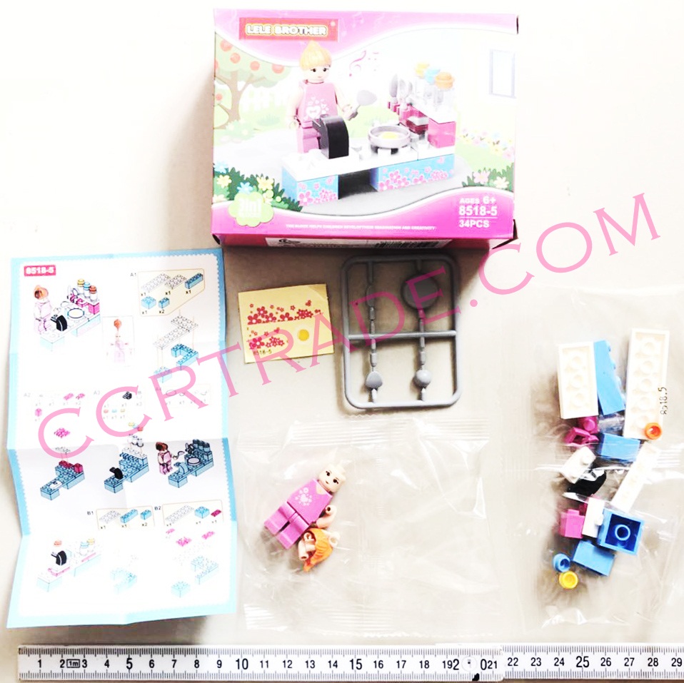 เลโก้บาร์บี้ทำอาหารกล่องชมพู 37 ซม.