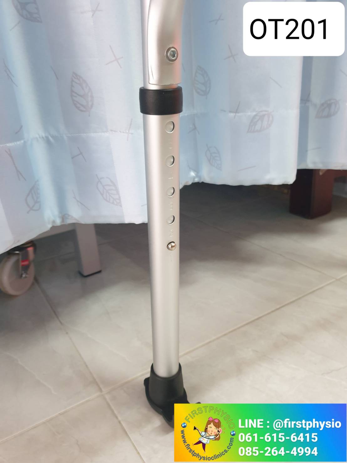 อุปกรณ์ช่วยเดินแบบมีล้อพับได้ walker ผู้ใหญ่แบบมีล้อมีเบรกพับได้ รุ่น OT201