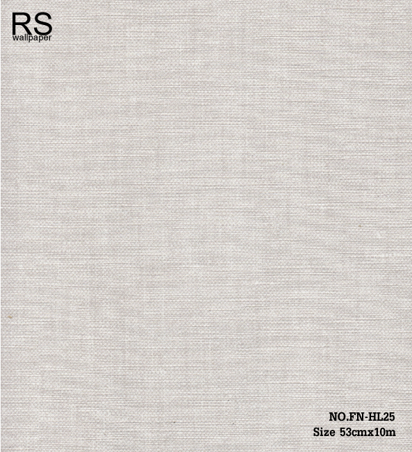 วอลเปเปอร์ เทกเจอร์ลายผ้า สีเทาอ่อนอมน้ำตาล FN-HL25