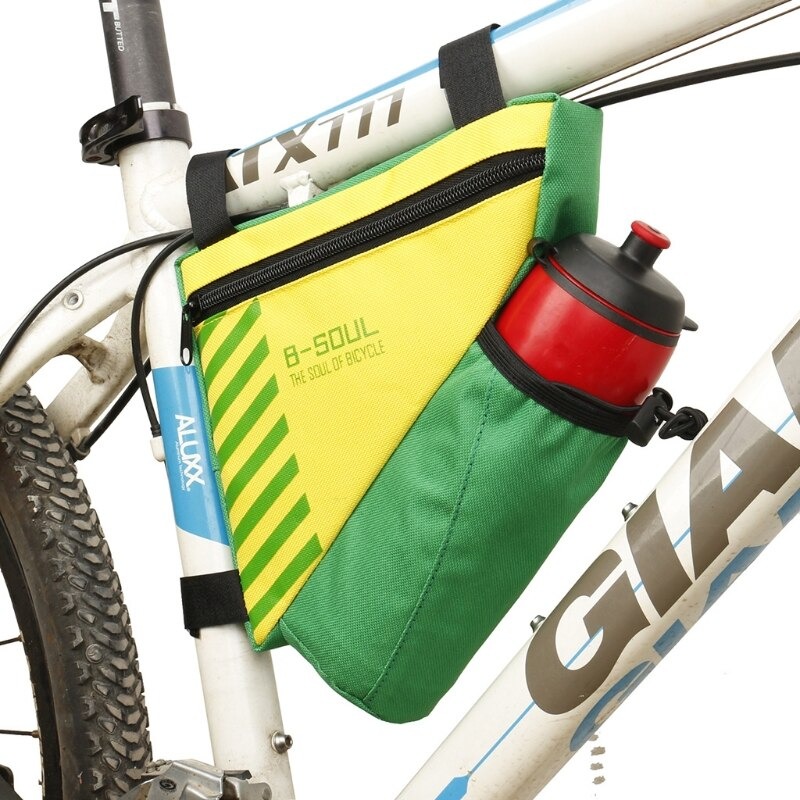 กระเป๋าใต้เฟรมใส่ขวดน้ำ B-SOUL Bicycle Triangle Bag Bike Cycling Water Tube Bottle Frame Front Bag