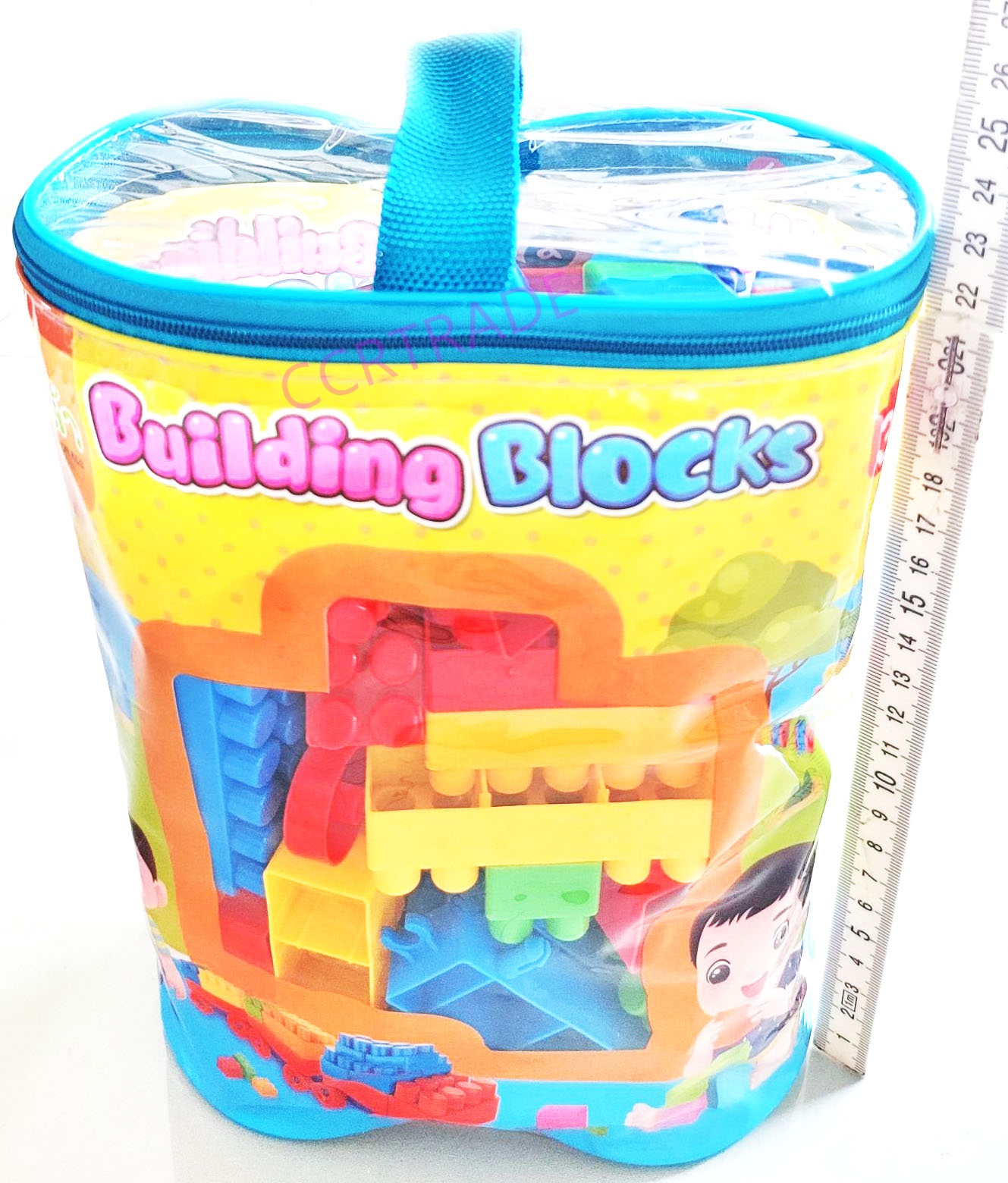 บล็อคตัวต่อกุ๋งกิ๋ง 120 ชิ้นกระเป๋าหิ้ว 17.5x24 ซม.(ลิขสิทธิ์แท้)(1x3)