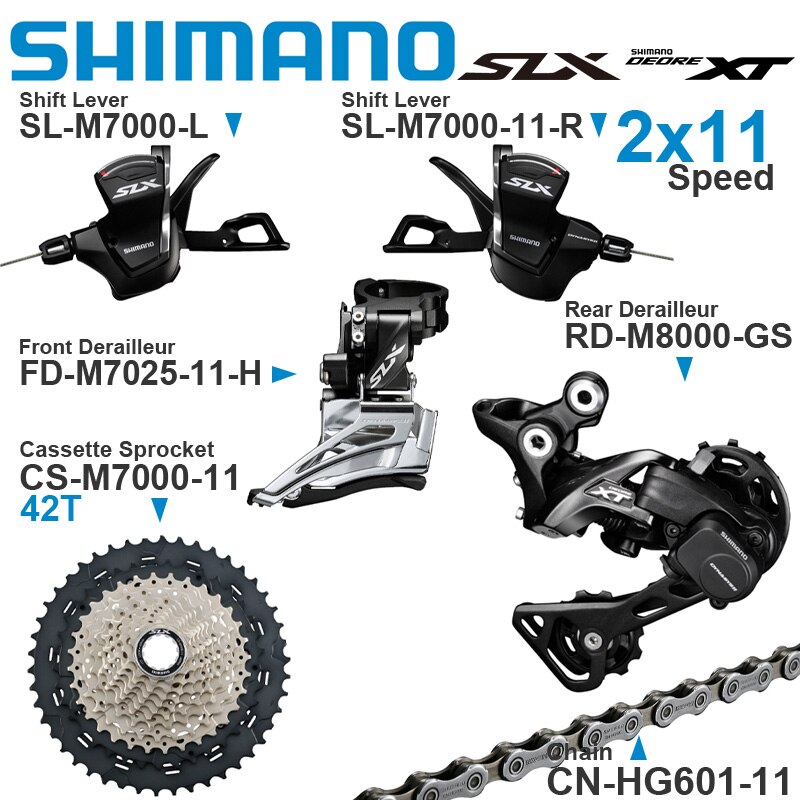 ชุดขับจักรยานเสือภูเขา SHIMANO SLX PROMOTION ไม่รวมเบรค