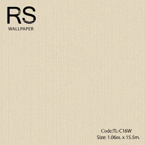 วอลเปเปอร์เทกเจอร์เส้นพื้นสีน้ำตาลครีม TL-C16W