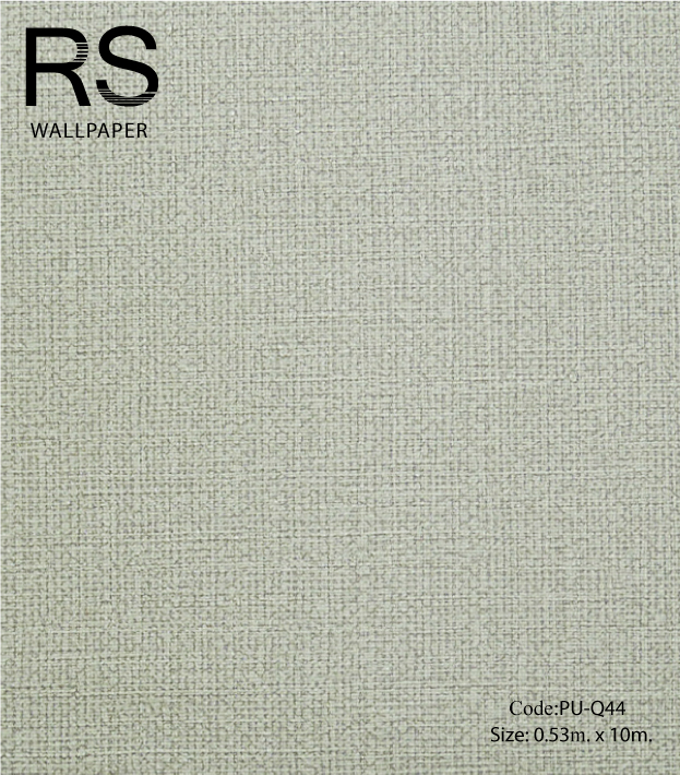 วอลเปเปอร์เทกเจอร์ผ้าพื้นเรียบโทนสีเทาอมสีน้ำตาล PU-Q44