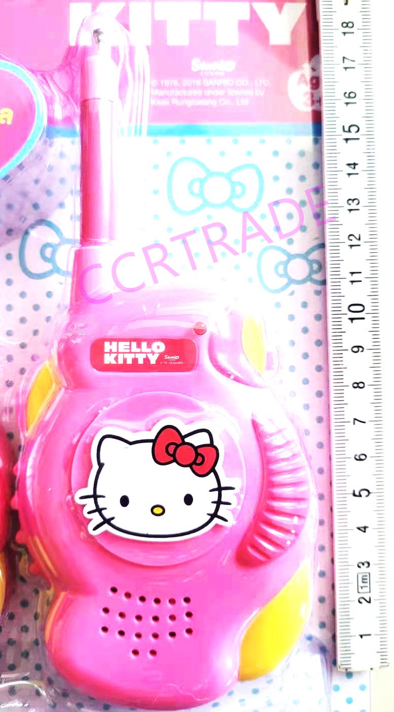 วิทยุว๊อกกี้ท็อคกี้ WALKIE TALKIE คิตตี้ 2 ชิ้นแผงใหม่ 25 ซม.(ลิขสิทธิ์แท้)(1x3)
