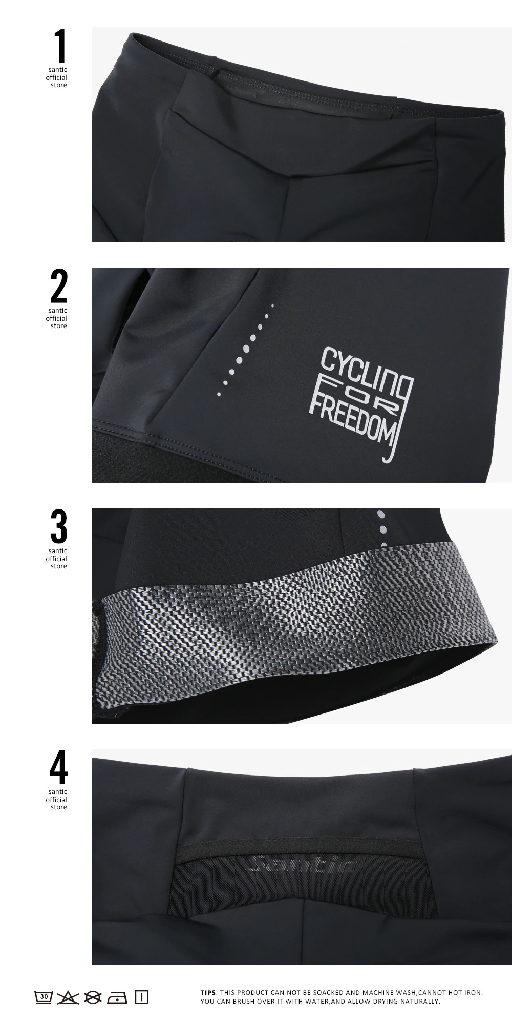 กางเกงขาสั้นผู้หญิง SANTIC LOCO5116H เป้า4D