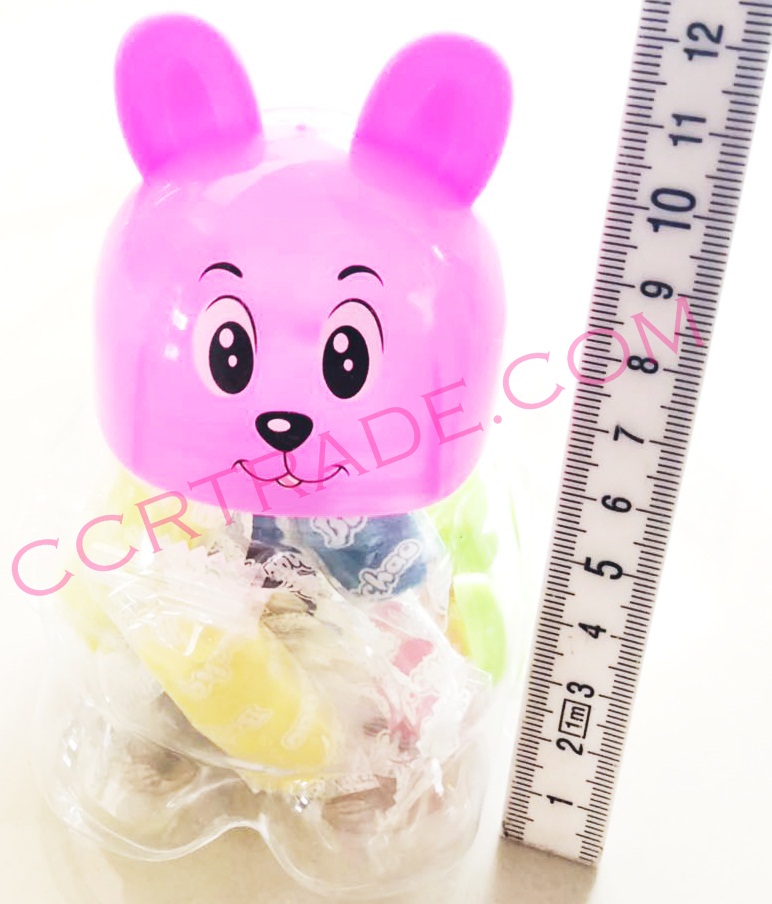 แป้งโด 8 สี+ตัวปั้มกระปุกกระต่าย 9x11.5 ซม.