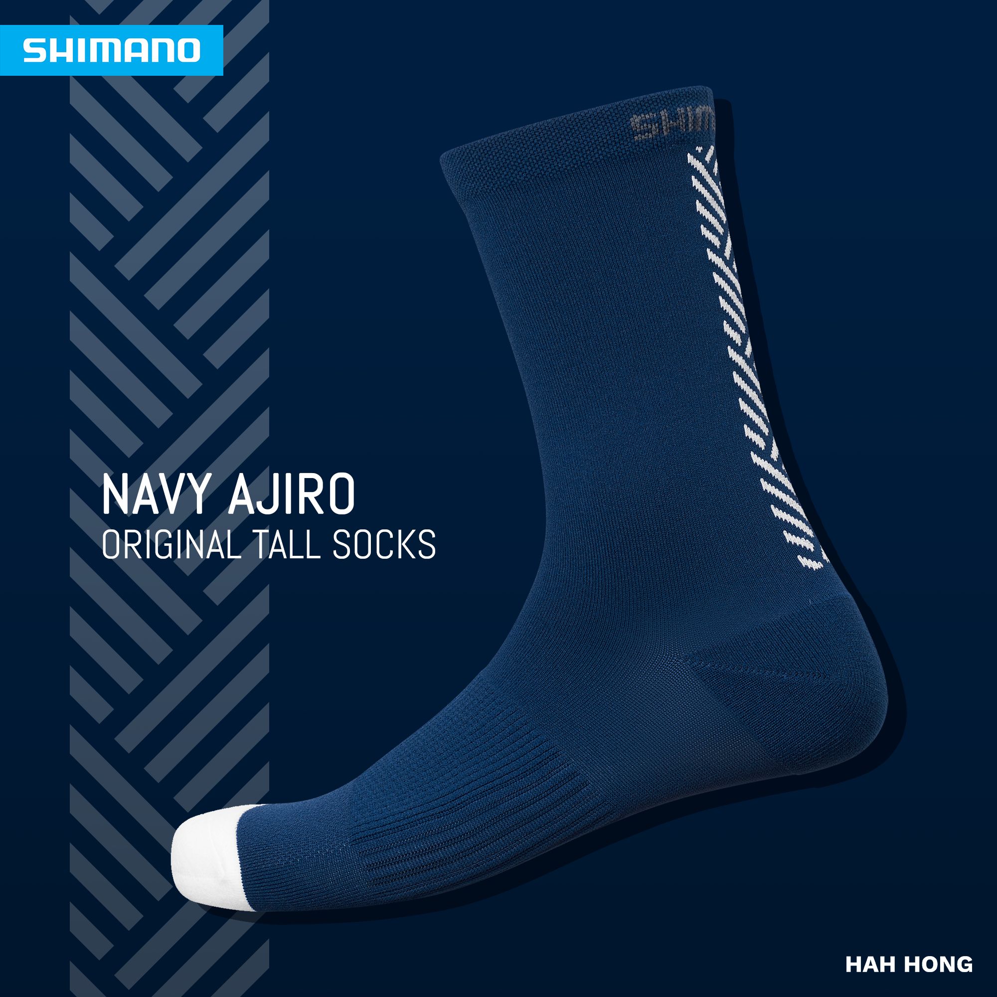 ถุงเท้าปั่นจักรยาน Shimano ORIGINAL TALL SOCKS
