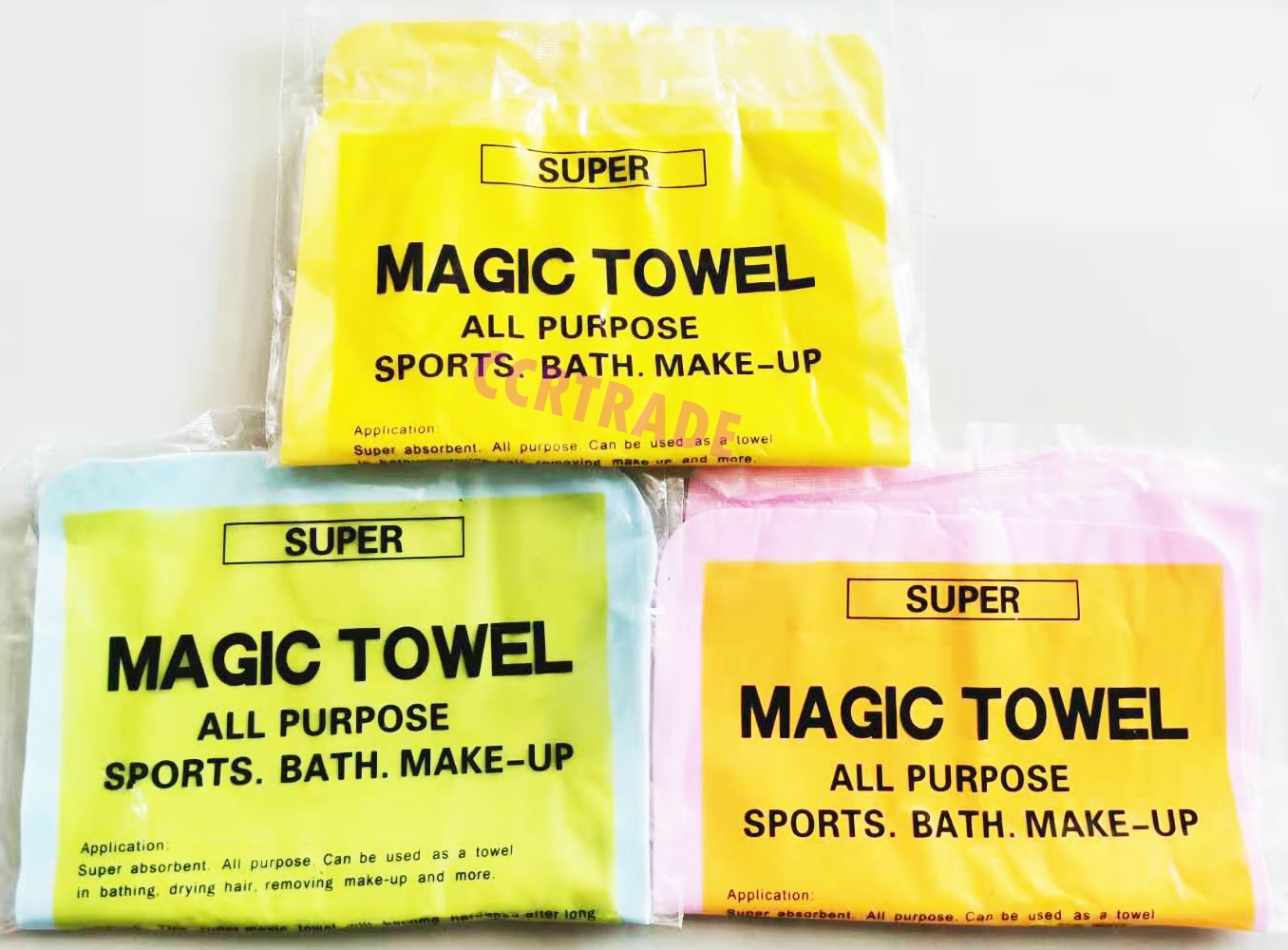 ผ้าชามัวร์กระป๋องเหลือง (ผ้าคละสี) 20x30 ซม.