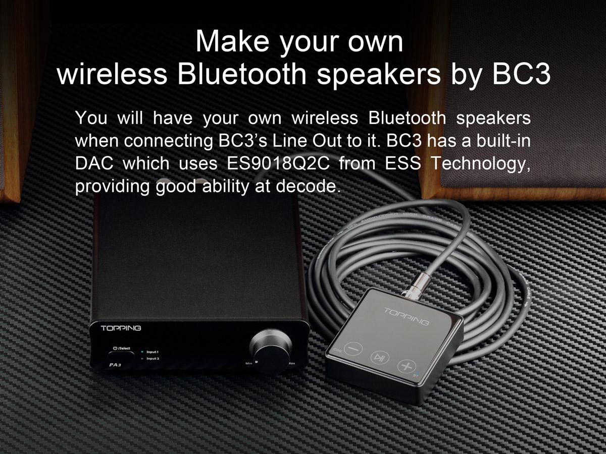 ขาย TOPPING BC3 ตัวรับสัญญาณ มือถือ รองรับ Bluetooth 5.0 , LDAC , Double Hi-Res