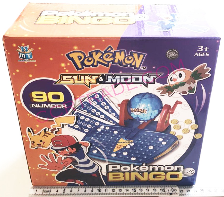 เกมส์บิงโกโปเกม่อน 90 ลูกกล่องใหญ่ 25 ซม.(1x3)(ลิขสิทธิ์แท้)