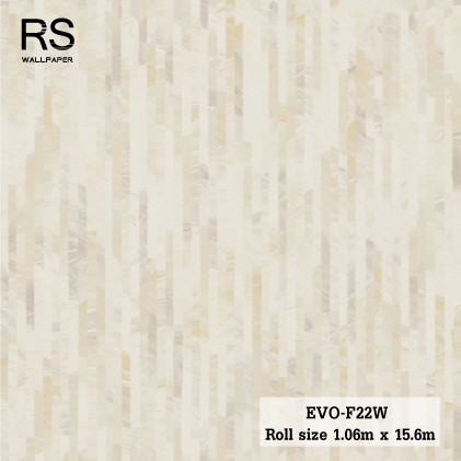 วอลเปเปอร์ สีครีมปนน้ำตาลอ่อน EVO-F22W
