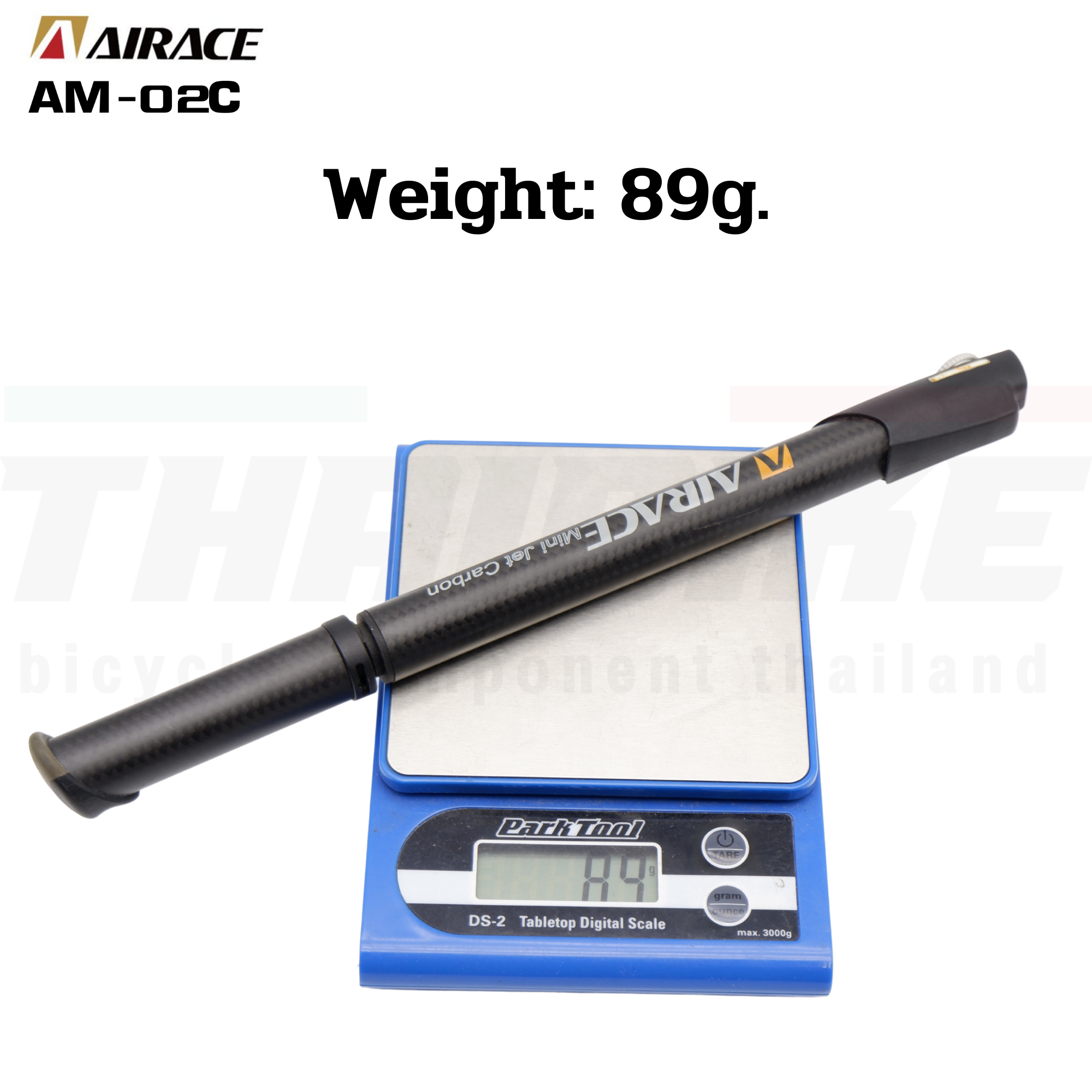 สูบจักรยานแบบพกพางานคาร์บอนAIRACE Model AM-02C