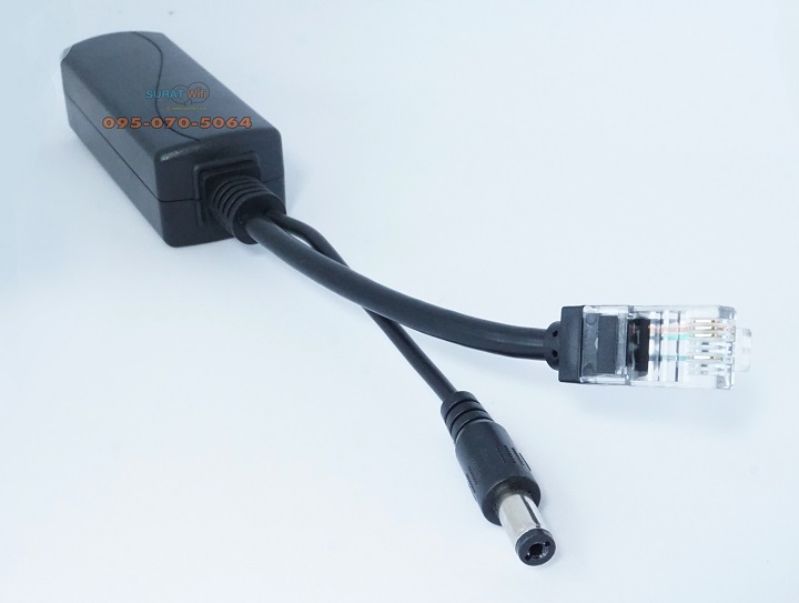 POE Splitter แปลงไฟ 48v to 12v DC Step-Down