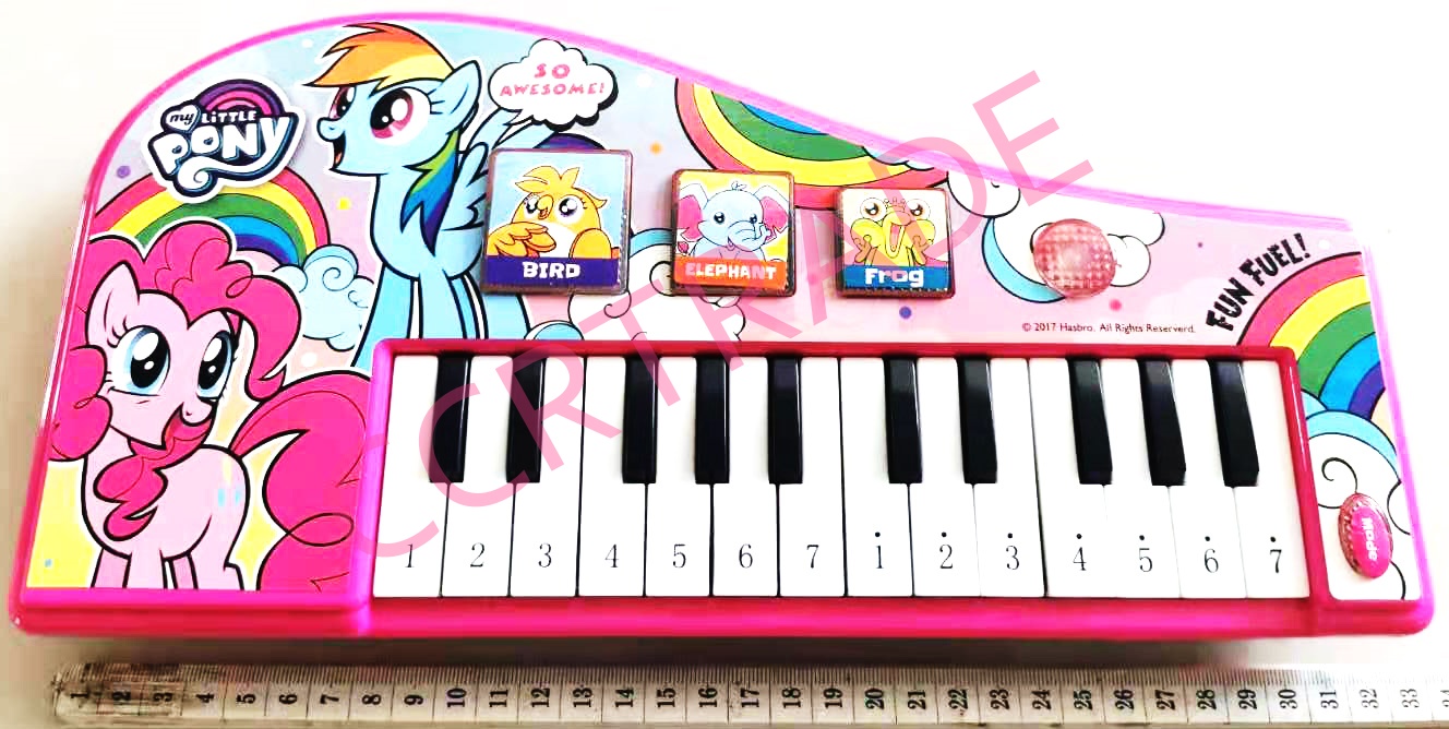 เปียโนโพนี่ มีเสียง มีไฟกล่อง 16x33 ซม.(ลิขสิทธิ์แท้)(1x3)