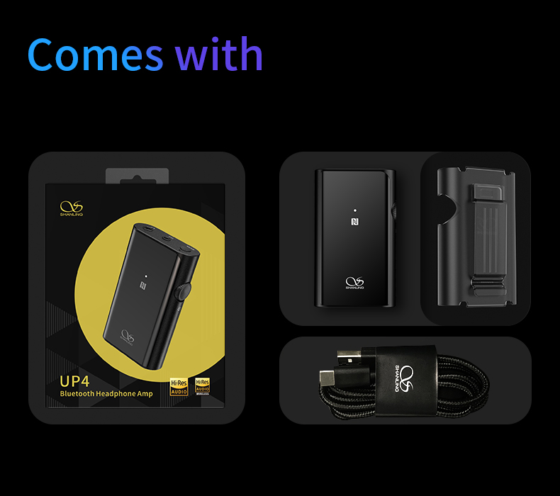 ขาย SHANLING UP4 DAC & AMP พกพารองรับ Bluetooth5.0 , LDAC , HWA , atpX HD , aptX LL , 96kHz/24bit