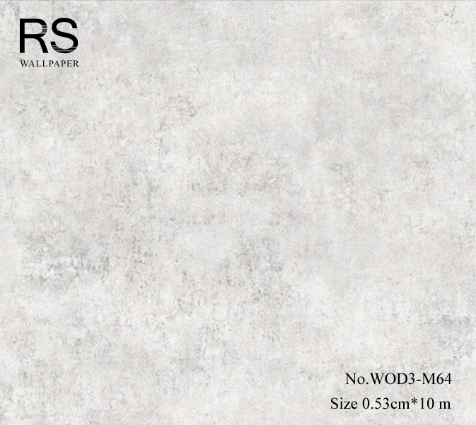 วอลเปเปอร์ลายปูนเปลือยสีเทาแกมฟ้า WOD3-M64