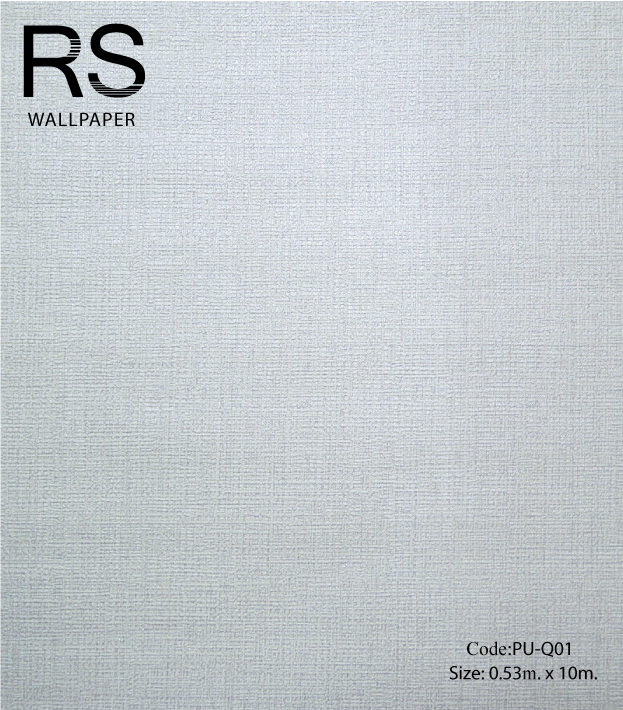 วอลเปเปอร์เทกเจอร์ผ้าพื้นสีขาวอมสีม่วงอ่อนมีกลิตเตอร์สีเงิน PU-Q01
