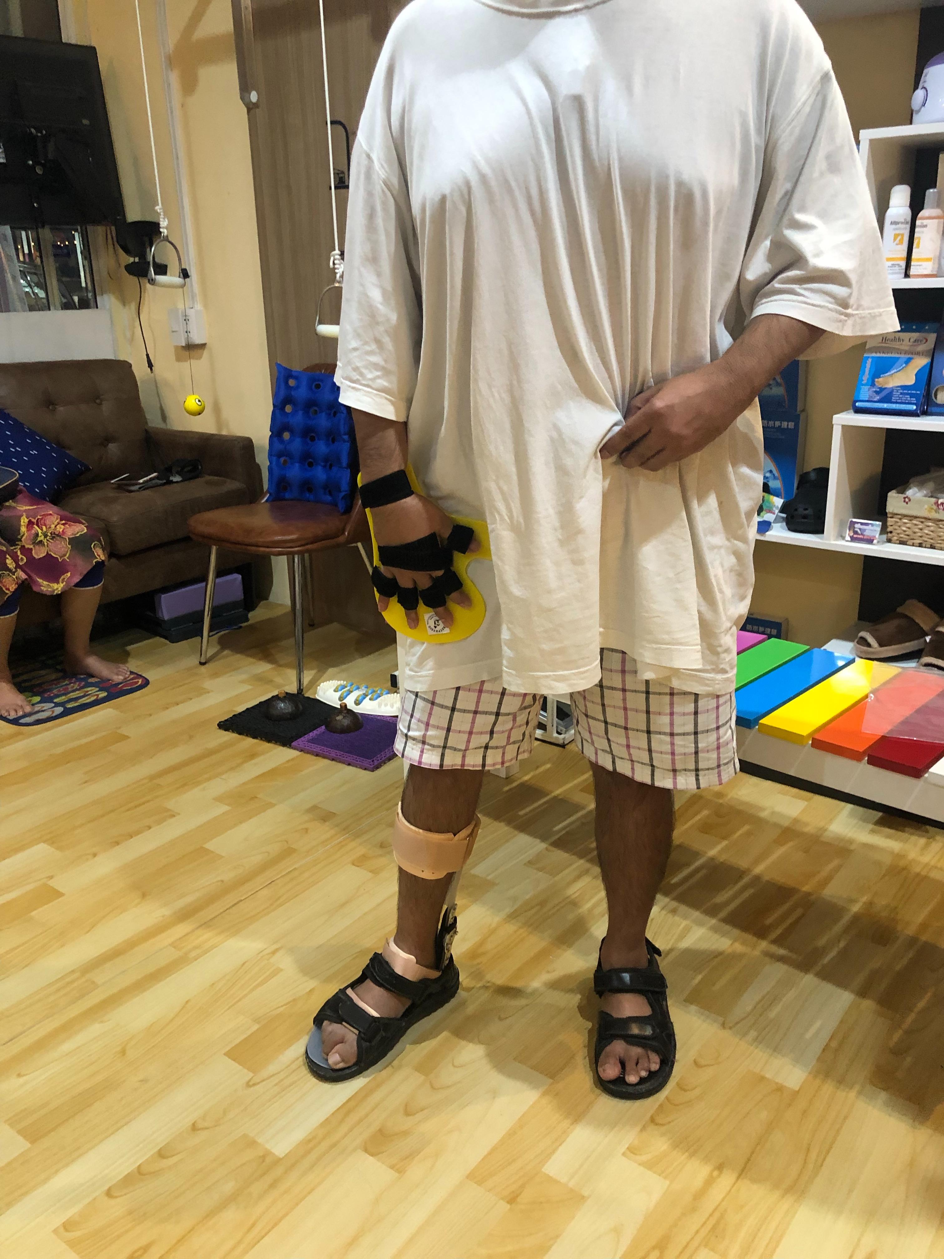 ดามกันปลายเท้าตกแบบปรับองศา (AFO Gait Assist) กันปลายเท้าตก เท้าแกว่ง ดามข้อเท้า ดามปลายเท้า ที่ประคองปลายเท้า