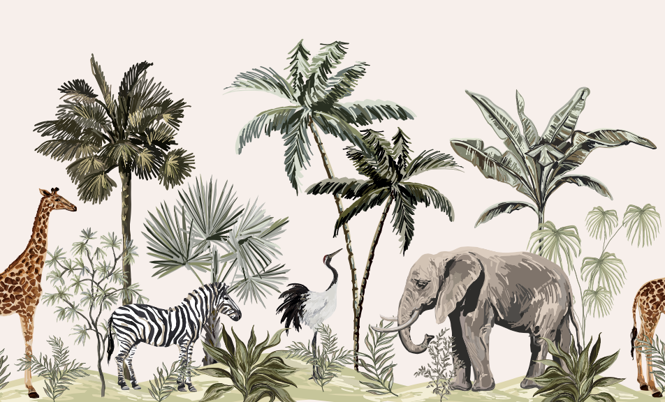 วอลเปเปอร์ภาพป่าเขตร้อน Tropical (สั่งผลิต)