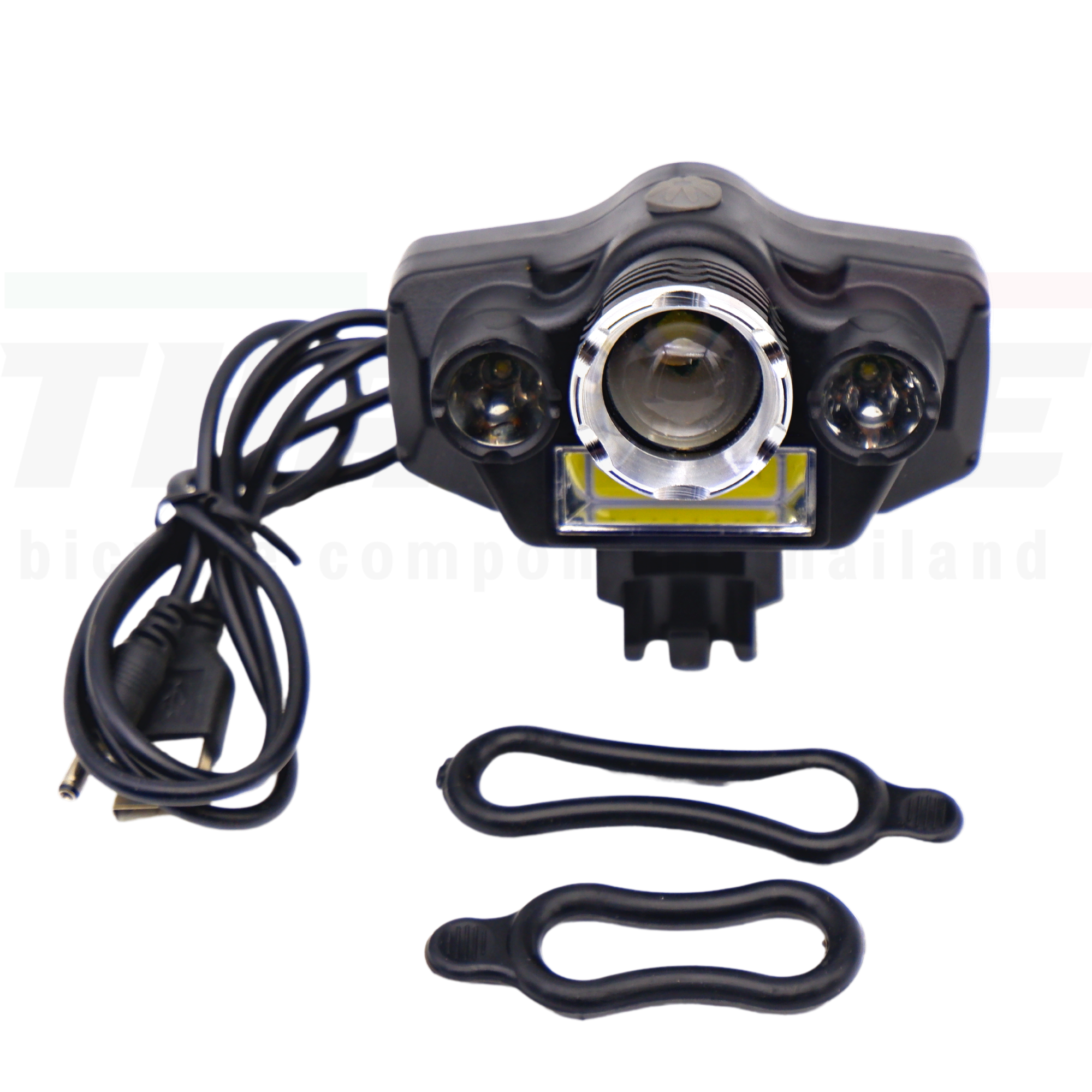 ไฟหน้าจักรยานชาร์จ USB 8812 แถมถ่าน 18650