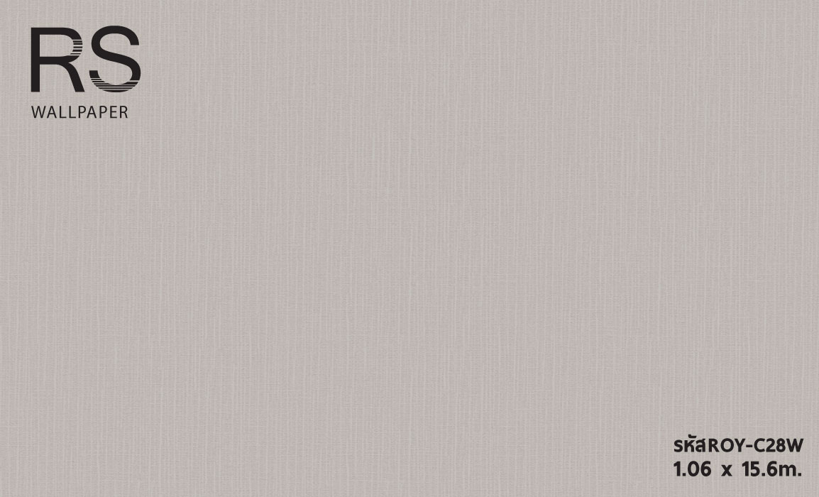 วอลเปเปอร์สีพื้น เทาเข้ม แท็กเจอร์ผ้า ROY-C28W