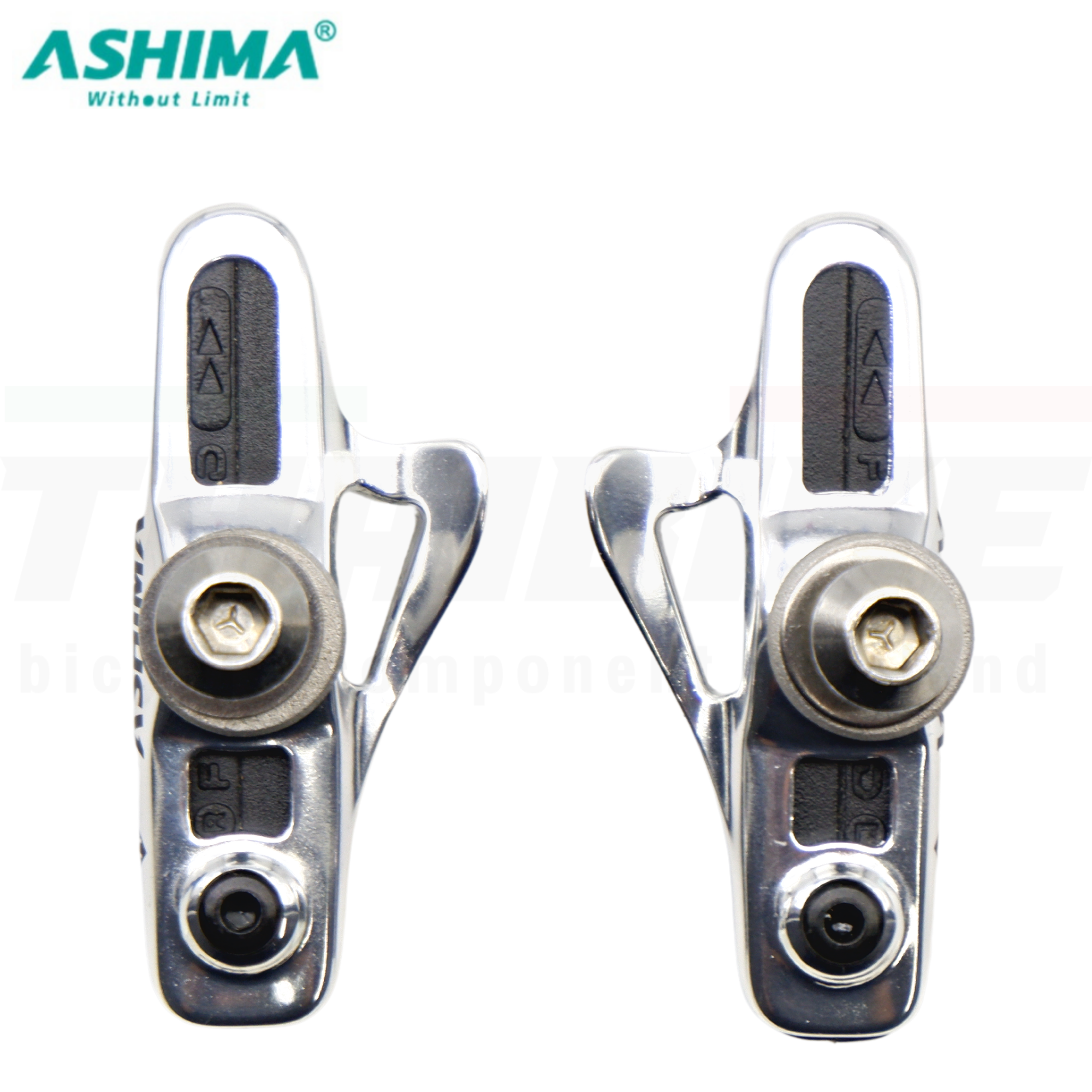 ฝักเบรคจักรยานเสือหมอบพร้อมยาง ASHIMA ARS45CR-P-HU-AL