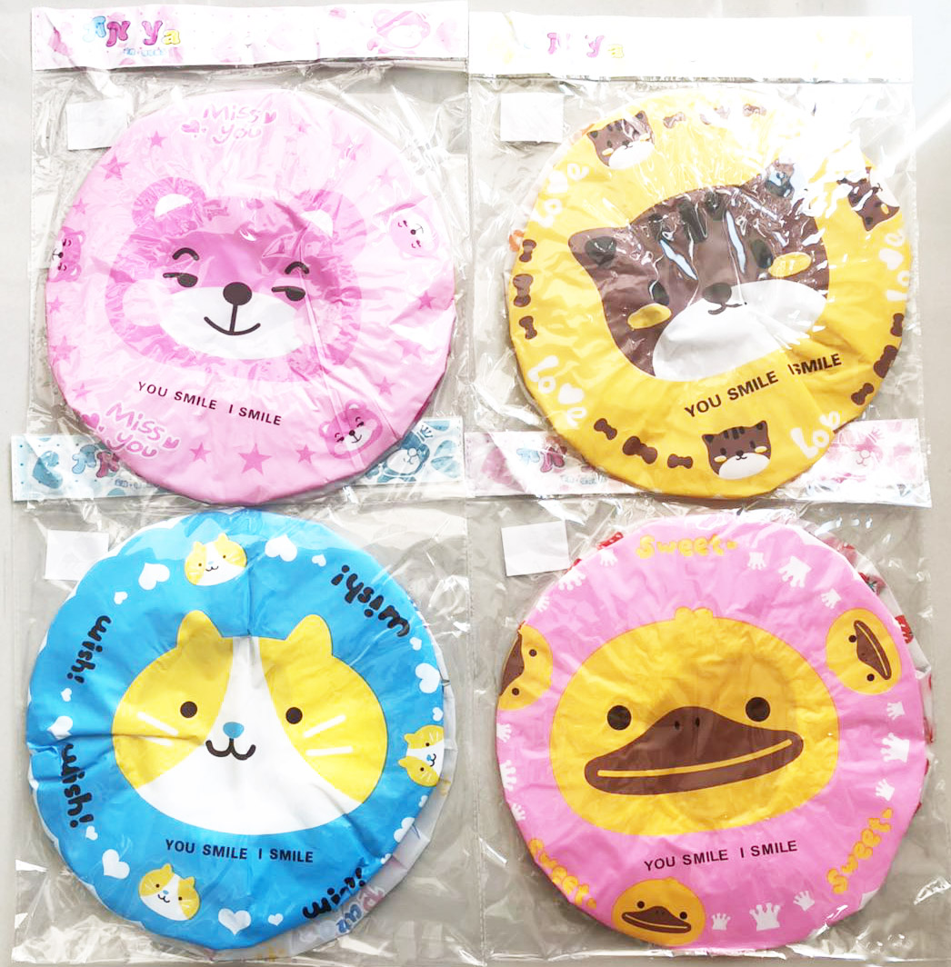 หมวกอาบน้ำการ์ตูน 2 ชิ้น (หนา) 26 ซม.