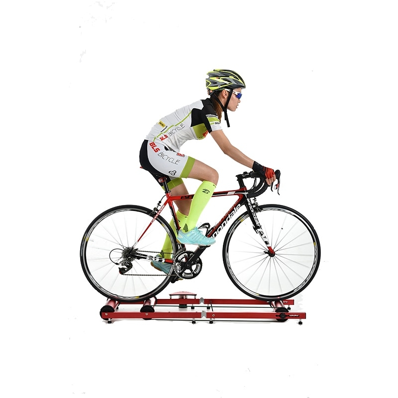 เทรนเนอร์สามลูกกลิ้ง RASSINE Bike Rollers Indoor Exercise Bicycle Roller Trainer Stand Aluminum Alloy