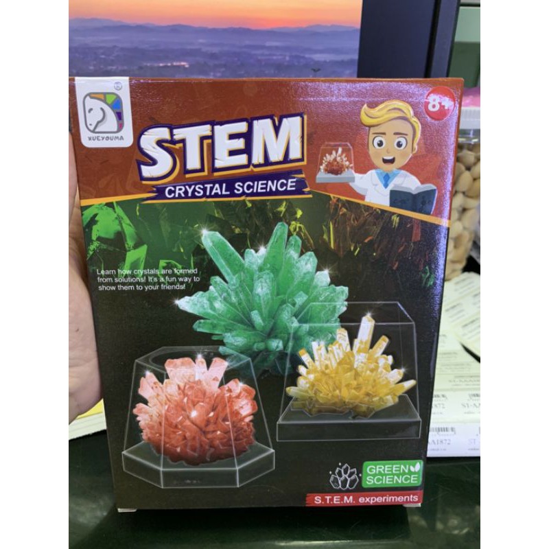ชุดทำคริสตัล 🧪stem crystal science🧬 ของเล่นวิทย์ 🧫พร้อมส่งจากไทย🎯
