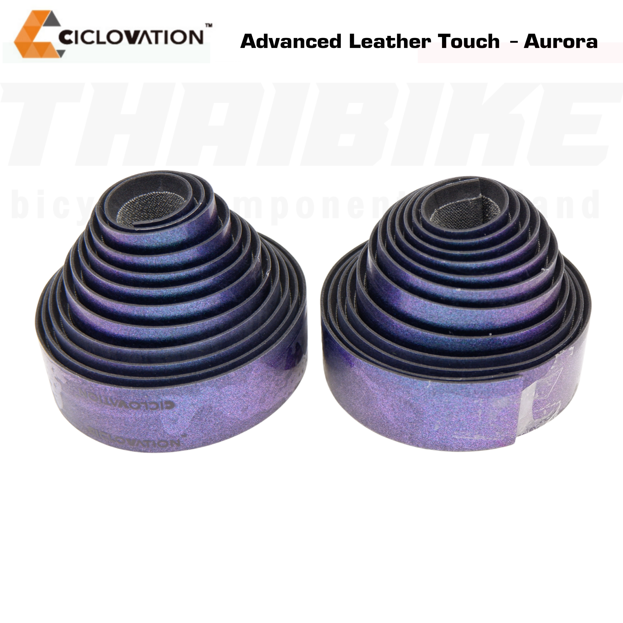 ผ้าพันแฮนด์จักรยานเสือหมอบ CICLOVATION Leather Touch - Aurora