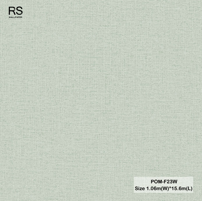 วอลเปเปอร์ลายผ้า สีเขียวอมเทา POM-F23W