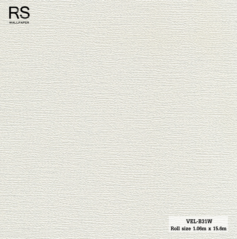 วอลเปเปอร์ สีขาว VEL-B31W