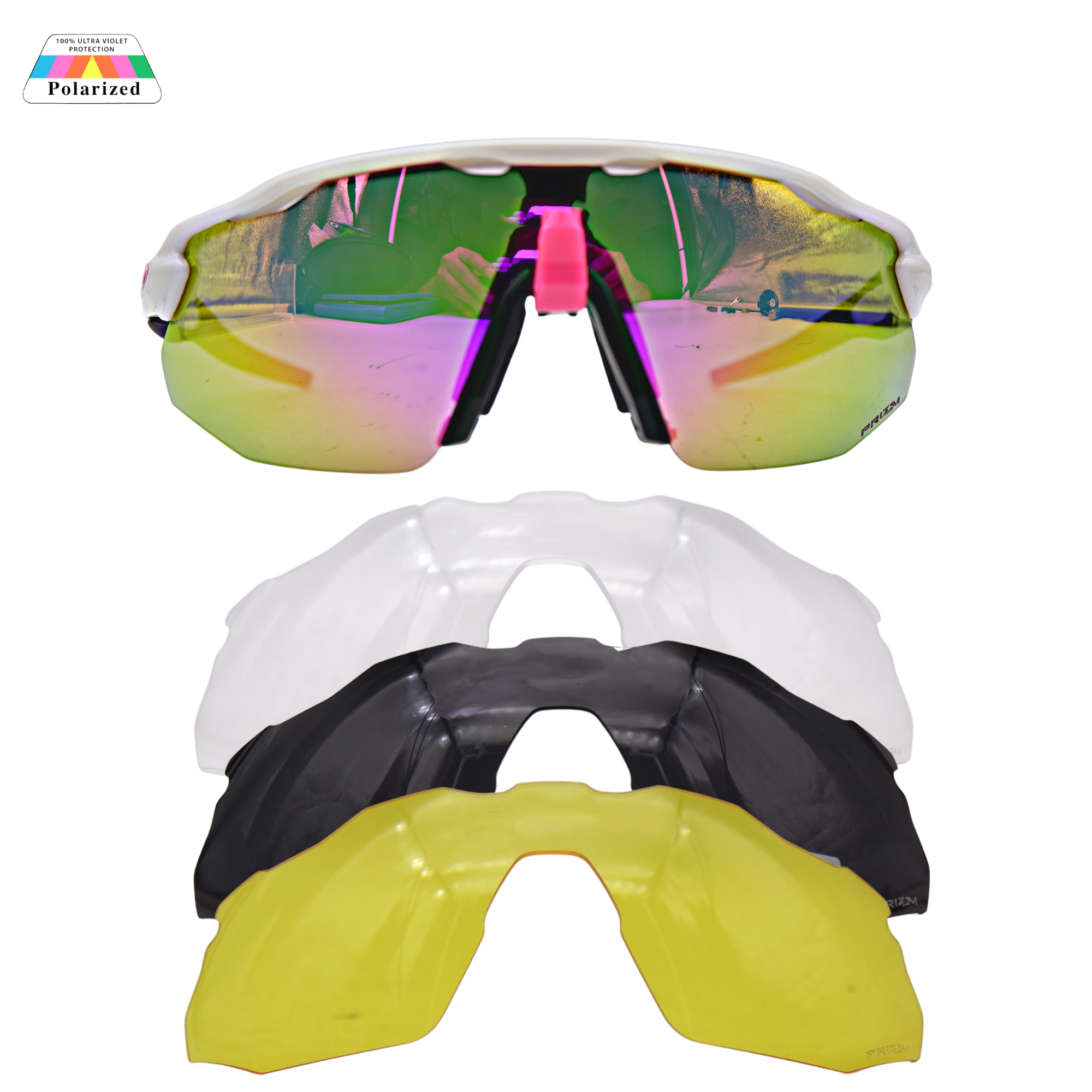 แว่นตาปั่นจักรยานเลนส์ POLARIZE T-REX เปลี่ยนเลนส์ 3 เลนส์