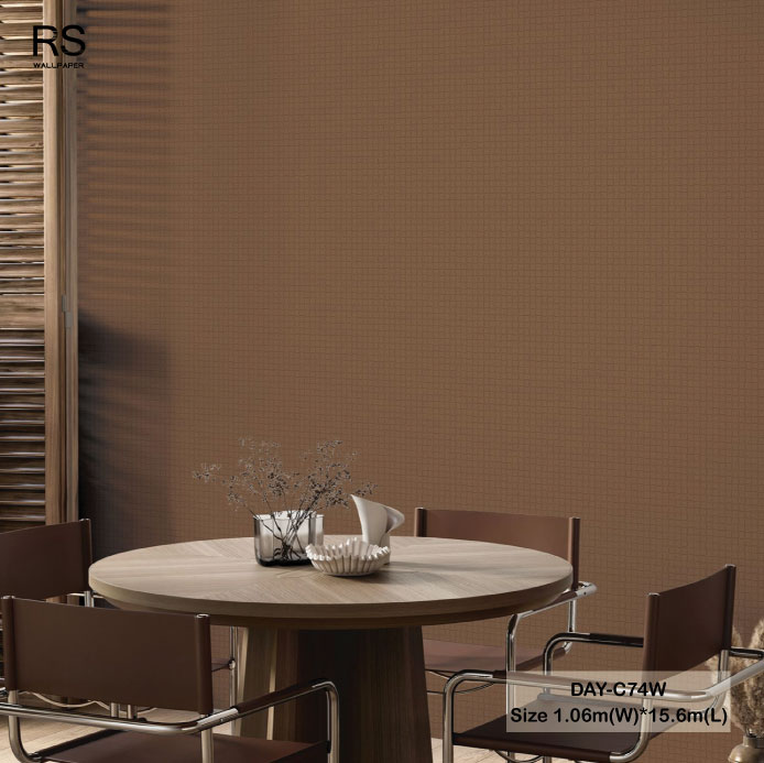 วอลเปเปอร์ลายหนัง สีน้ำตาล DAY-C74W