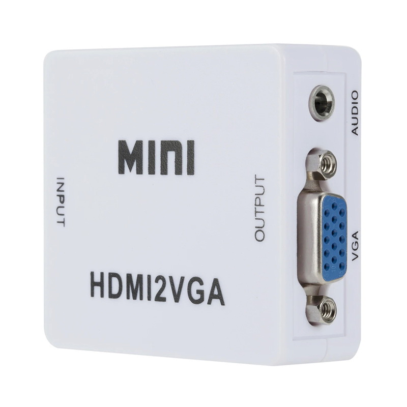 X-Tips HDMI to VGA อะแดปเตอร์แปลง HDMI ออก VGA พร้อม AUX 3.5 มม.
