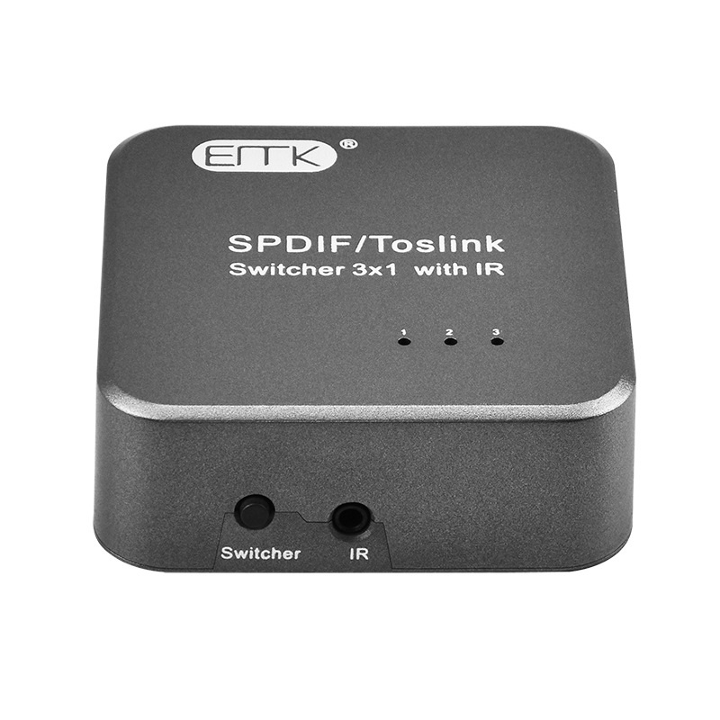 ERTK SPDIF Optical Splitter เข้า3 ออก1 สำหรับเครื่องเสียง ประกันศูนย์ไทย