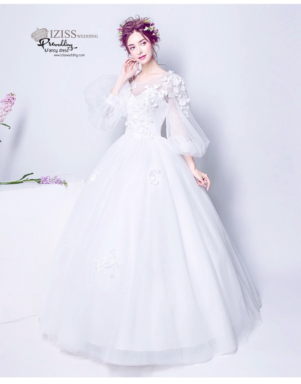 DL052 - **พรีออเดอร์** ชุดราตรี เดรสยาวออกงาน (Night party dresses) ชุดไปงานแต่งงานสวยๆ "ธีมสีขาว"