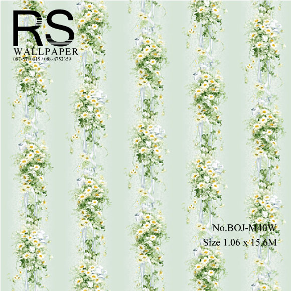 วอลเปเปอร์ลายดอกไม้ BOJ-M40W