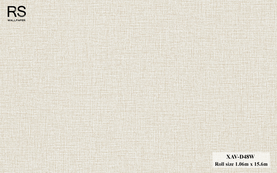 วอลเปเปอร์ ลายผ้าสีครีม XAV-D48W