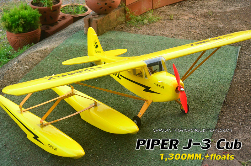 PIPER J-3CUB SEAPLANE +FLOAT 1,300MM. (PNP)
